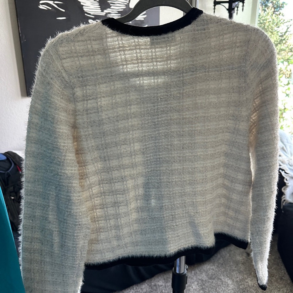 Max Simple Women's Black and White Cardigan - Picture 2 of 2